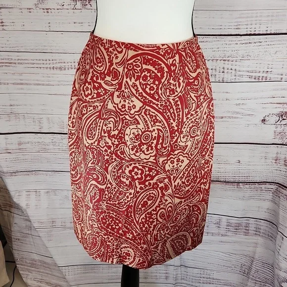 Ann Taylor women's silk wool blend midi skirt - Picture 1 of 6